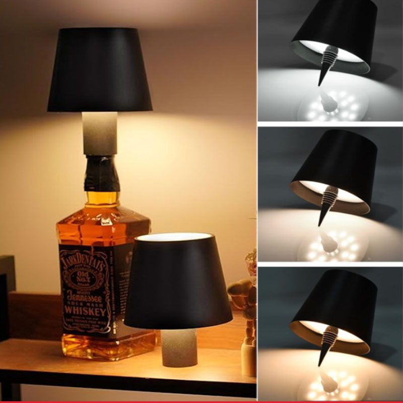 Colour Changing Bulb - Wireless Bottle Table Lamp Touch Control