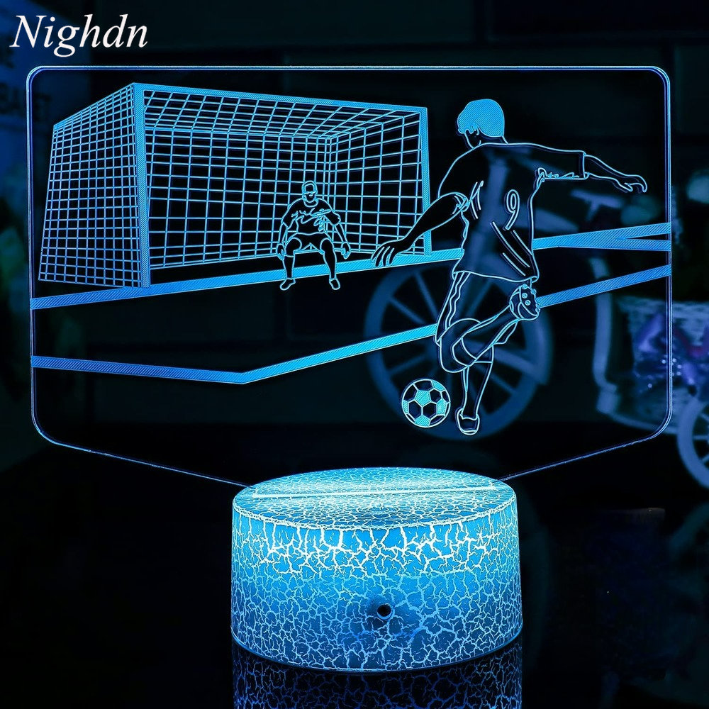 Colour Changing Bulb - 3D Soccer Lamp LED Night Light