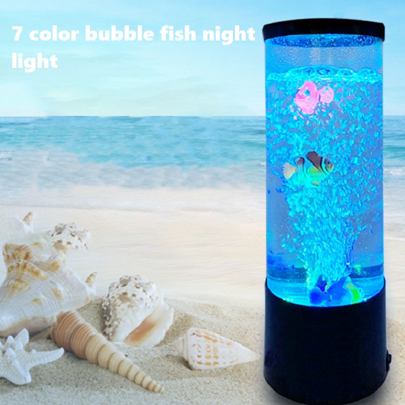 Colour Changing Bulb - LED Fish Lamp Ambient Night Light