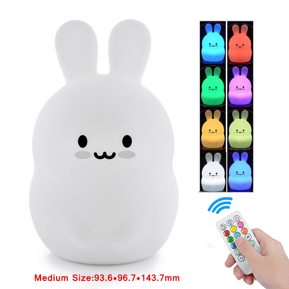 Colour Changing Bulb - Touch Sensor Rabbit Night Light Remote
