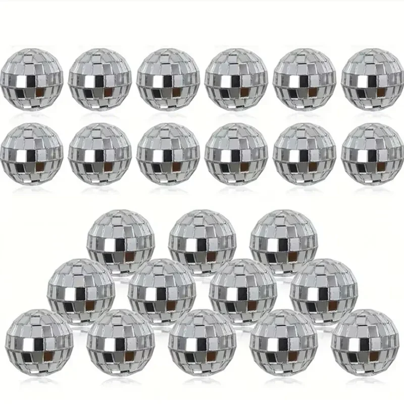 Disco Ball Mirror - 12/24 Pcs Decorative Reflective Balls Mirror