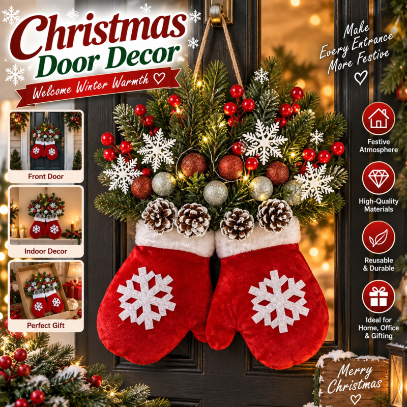 Christmas Lighted Wreath Mitte - Outdoor Lighting Wedding Decor recension och pris