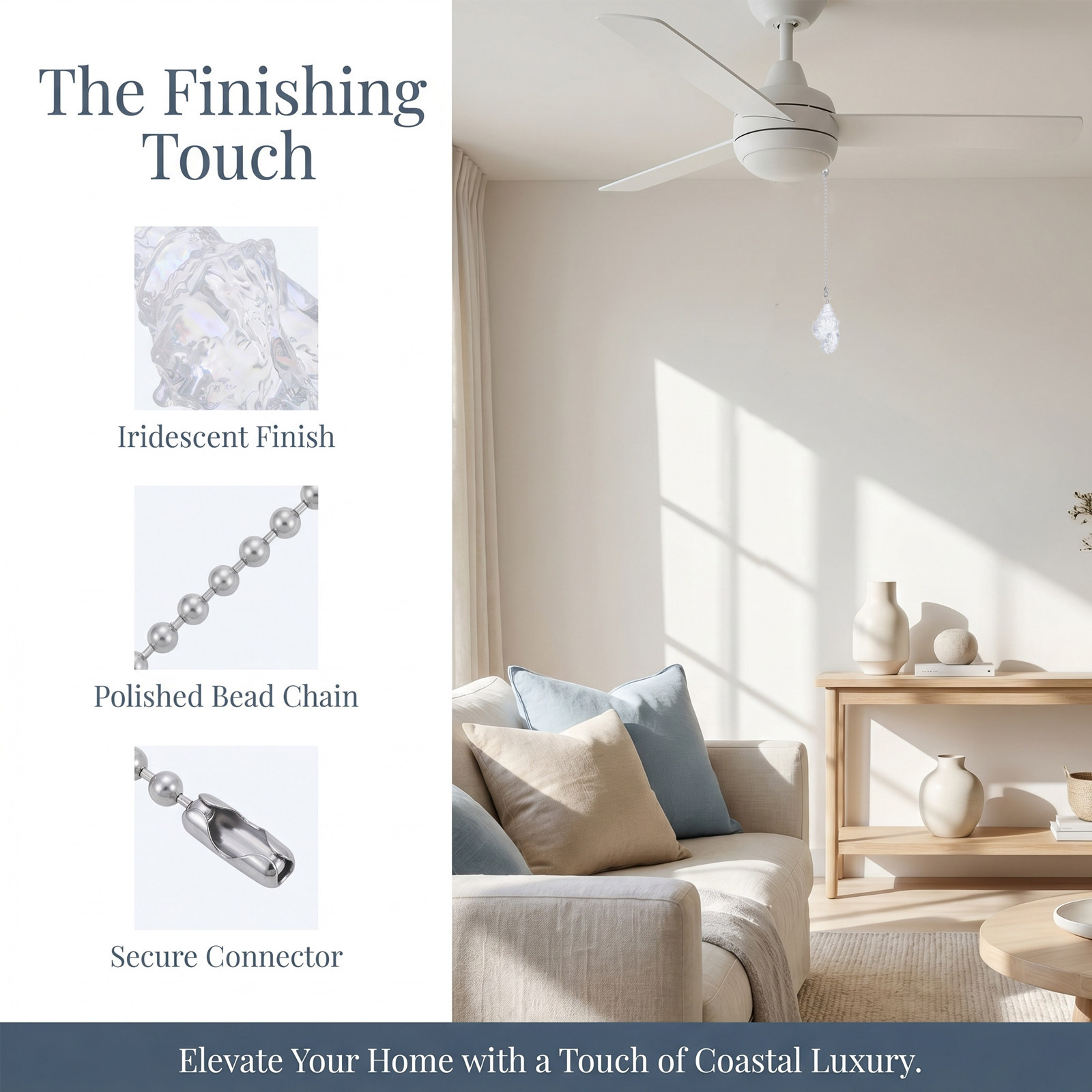 Ceiling Fan Pull Chain Crystal - Decor Lighting Ceiling Fans recension och pris