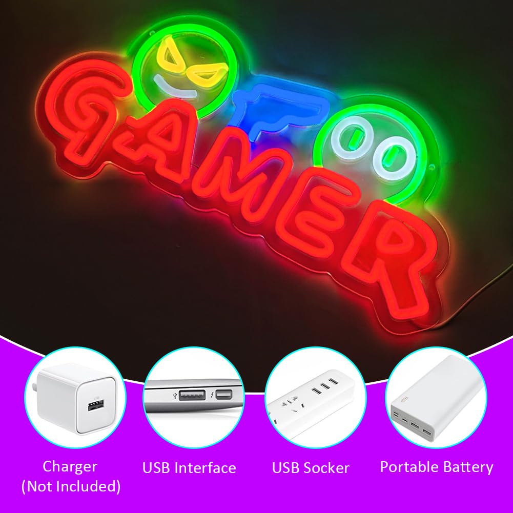 Gamer Neon Sign LED Wall Light - Lighting Decor For Wedding recension och pris