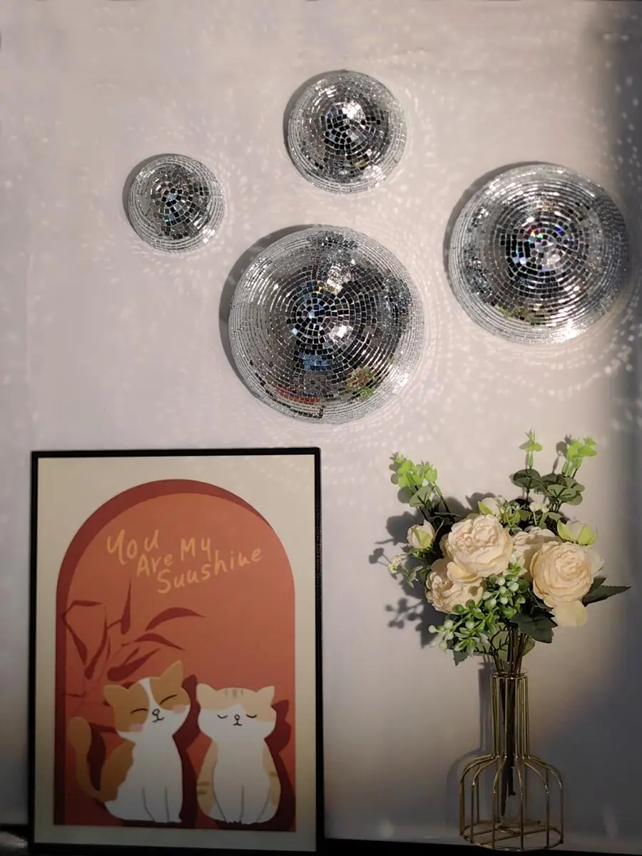 New Wall Disco Ball Mirrored D - Disco Ball Mirror recension och pris