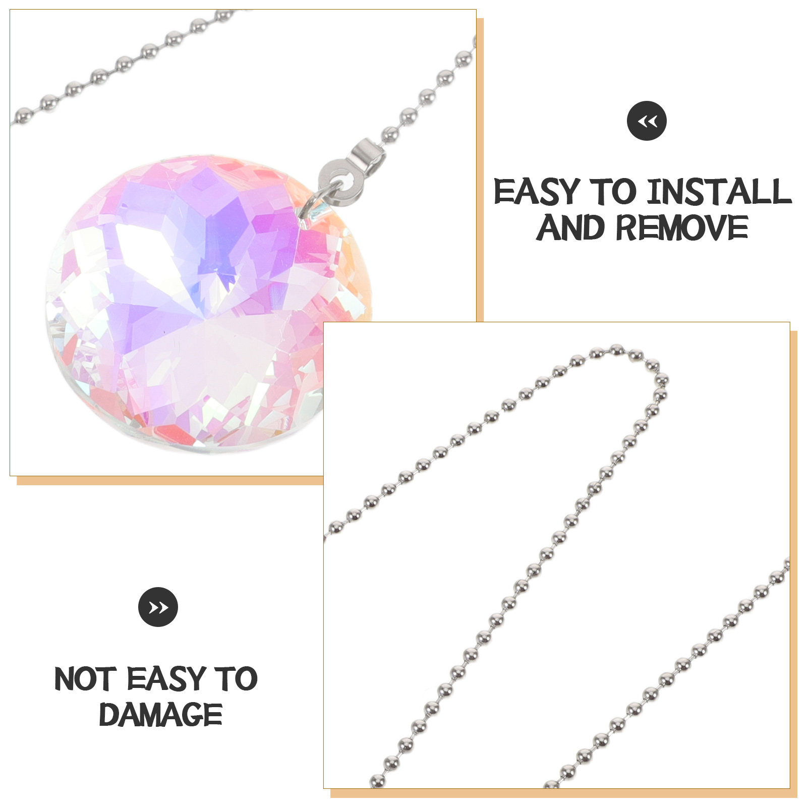 4Pcs Crystal Fan Pull Chains D - Decor Lighting Ceiling Fans recension och pris