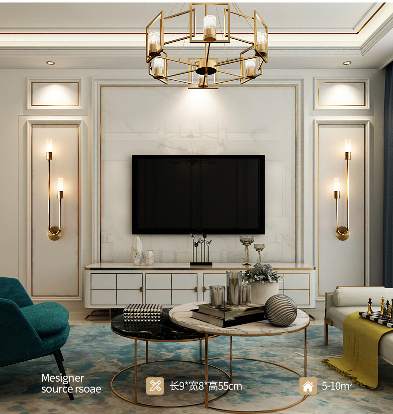 Retro Background Living Room A - Lighting Decor Room recension och pris