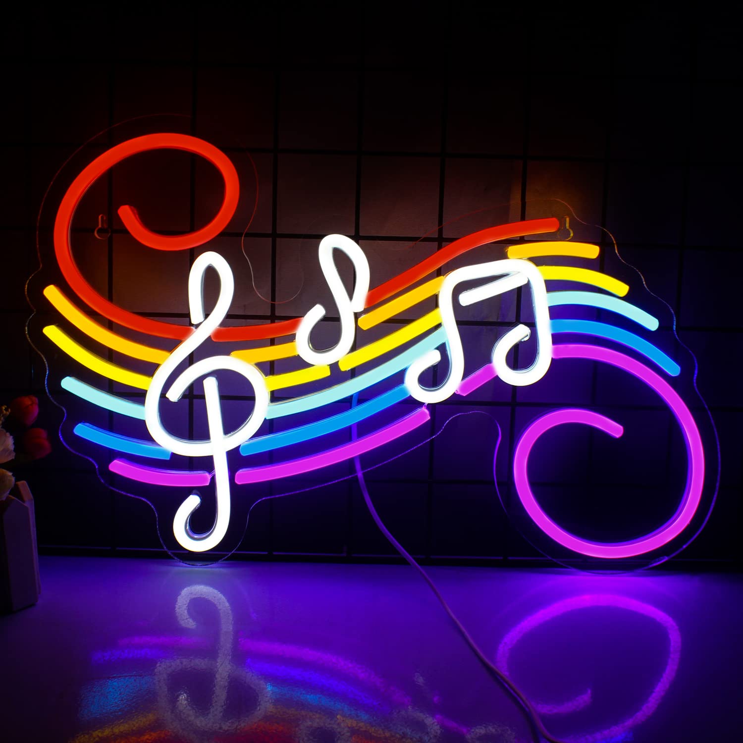 Music Notes Neon Sign Customiz - Lighting Decor For Wedding recension och pris