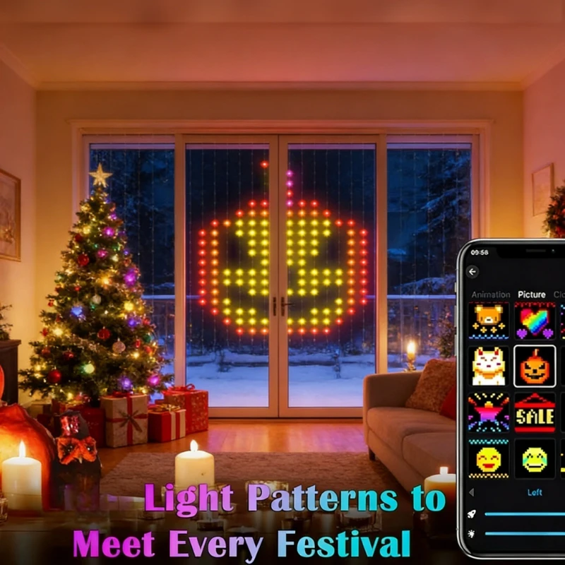 Smart 400LED Curtain Lights, M - Lighting Decor For Wedding recension och pris