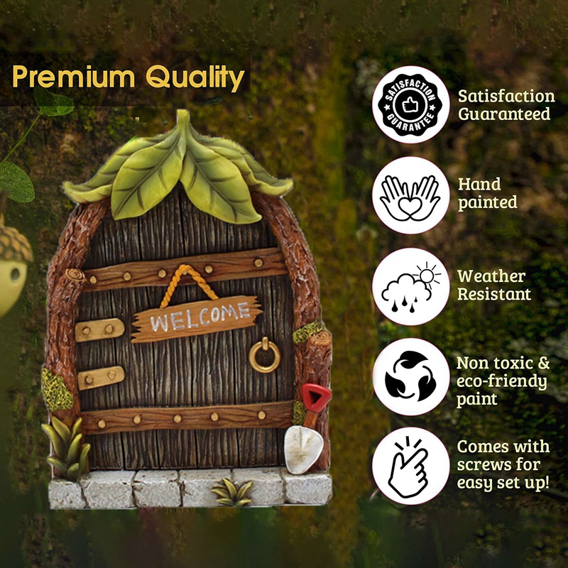 Miniature Fairy Gnome Home Win - Lighting Tree Decor recension och pris