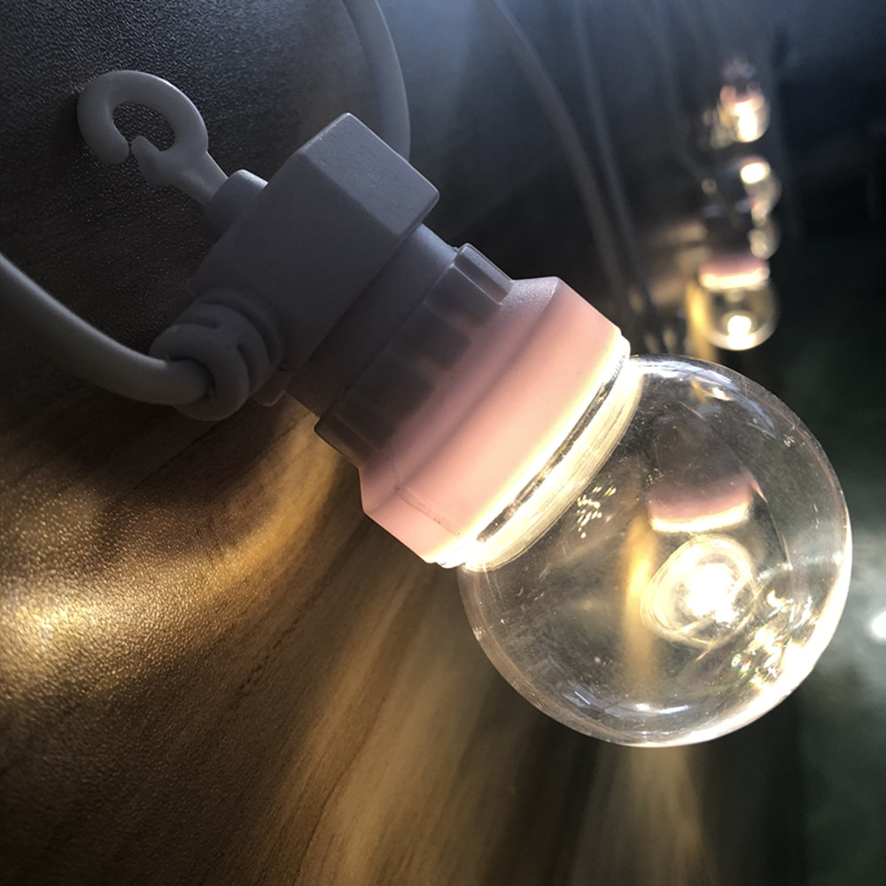 IP65 G50 White Cable Milky Bal - Outdoor Lighting Wedding Decor recension och pris
