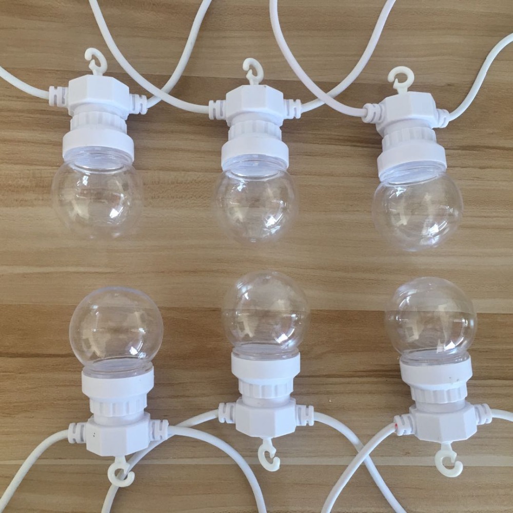 IP65 G50 White Cable Milky Bal - Outdoor Lighting Wedding Decor recension och pris