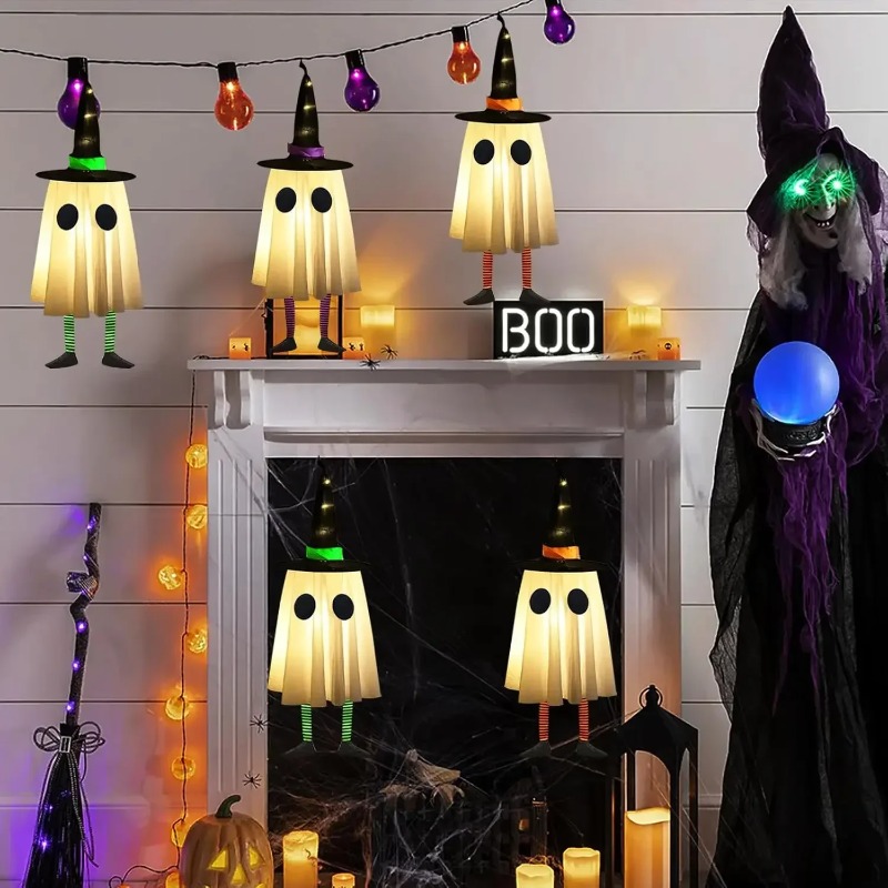 Halloween Hanging Ghost Decora - Lighting Tree Decor recension och pris
