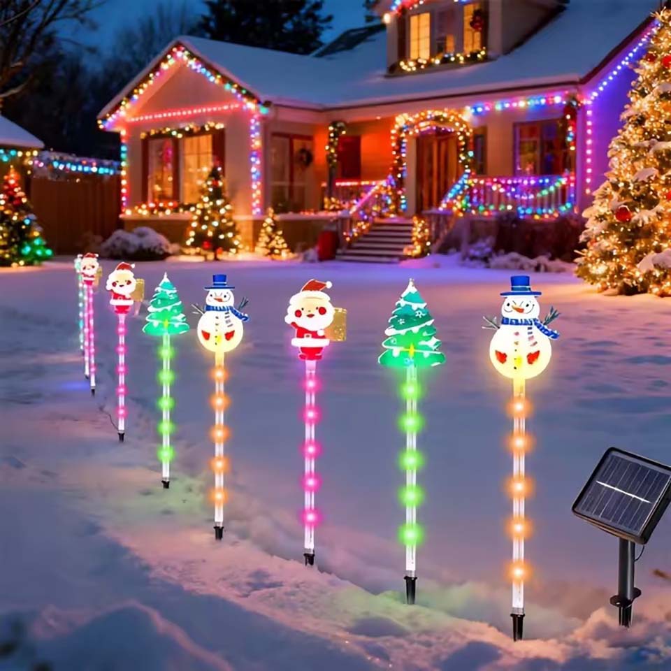 1Set of Solar Santa Claus&Chri - Lighting Tree Decor recension och pris