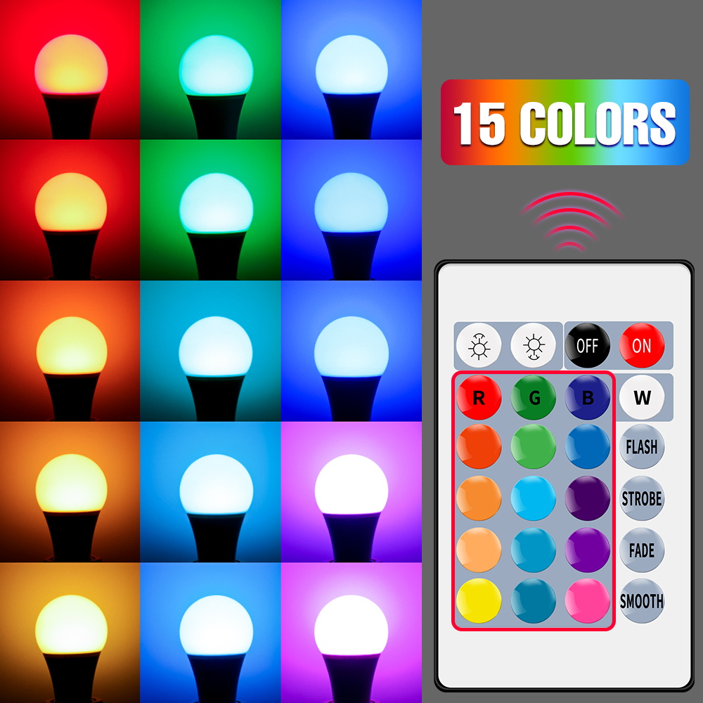 RGB Neon Light E27 Rainbow Lam - Decor Lighting Hours recension och pris