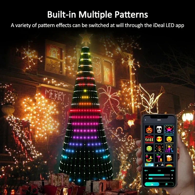 Christmas Star Tree Lights RGB - Lighting Tree Decor recension och pris