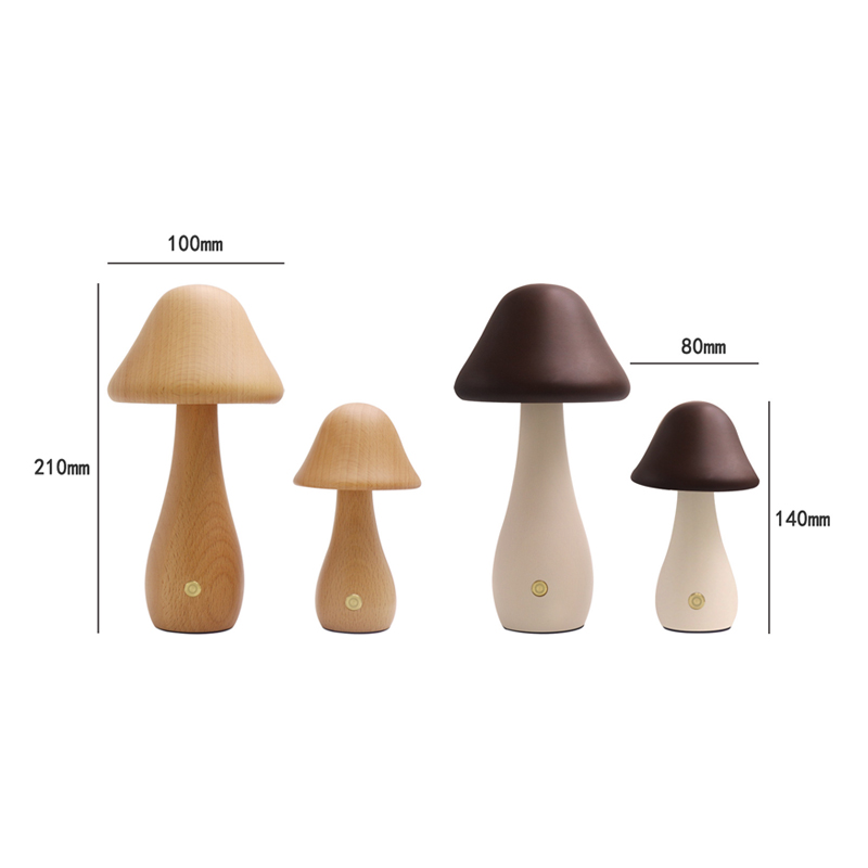 Mushroom Table Lamp Wooden Des - Mushroom Table Lamp recension och pris