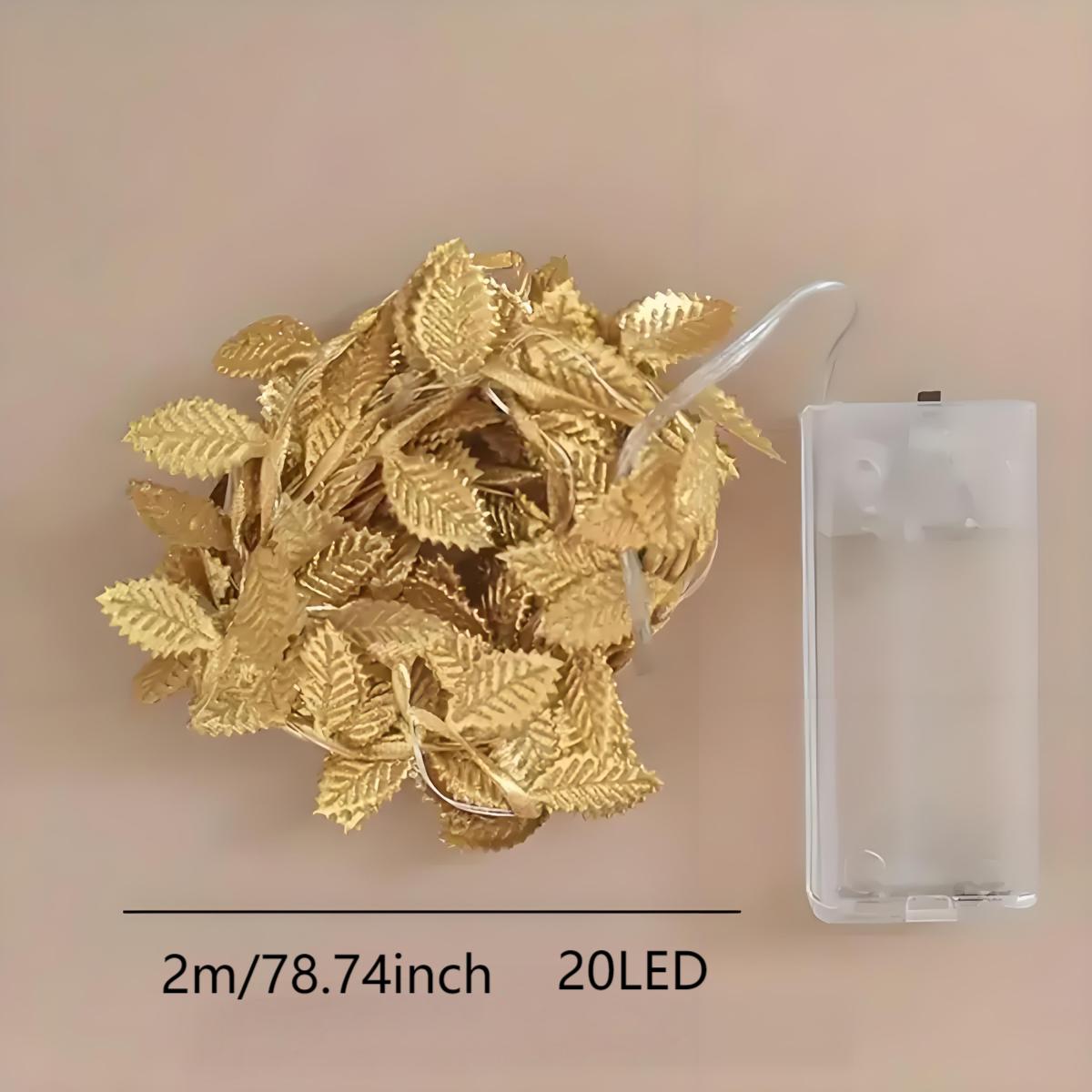 Led Romantic Golden Leaf Fairy - Lighting Decoration For Diwali recension och pris