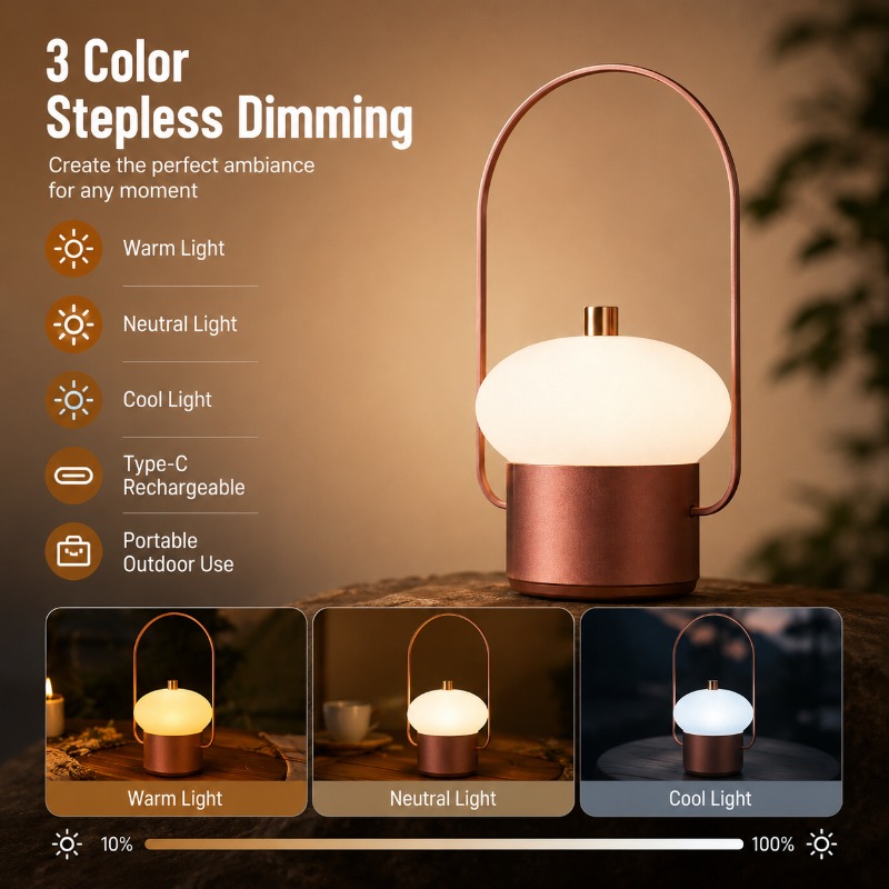 Rechargeable Portable Mushroom - Mushroom Table Lamp recension och pris