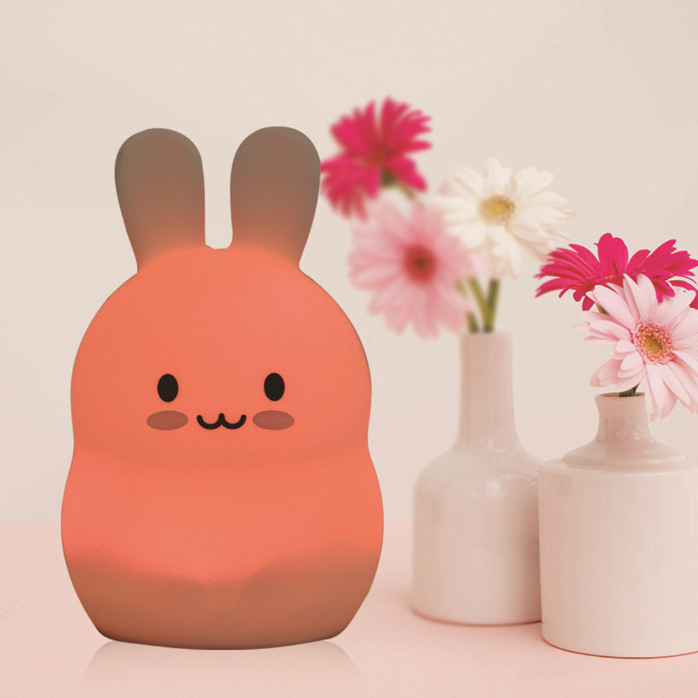 Touch Sensor Rabbit Night Ligh - Colour Changing Bulb recension och pris