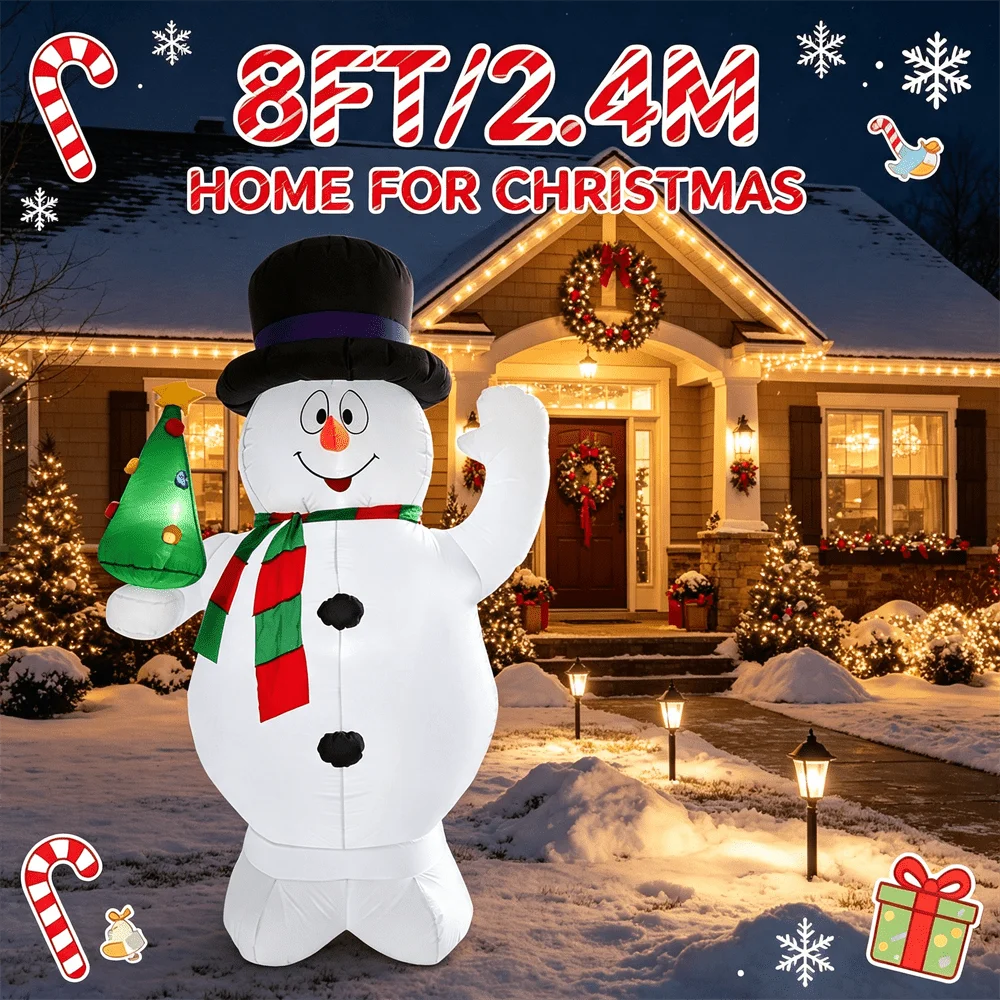 Winter Wonderland 8FT/2.4M Sno - Lighting Tree Decor recension och pris