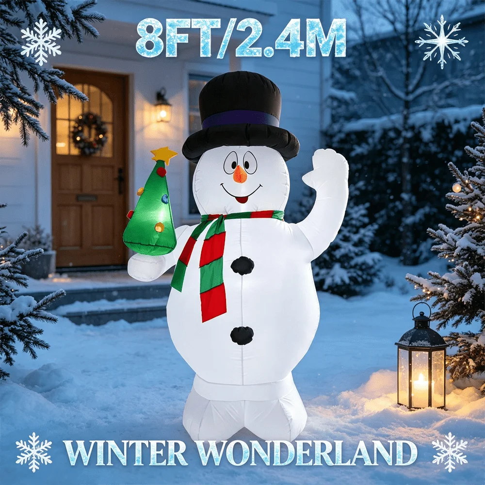 Winter Wonderland 8FT/2.4M Sno - Lighting Tree Decor recension och pris