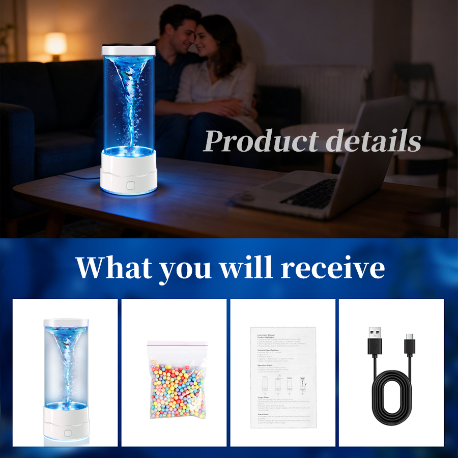 Creative LED Tornado Night Lig - Colour Changing Bulb recension och pris