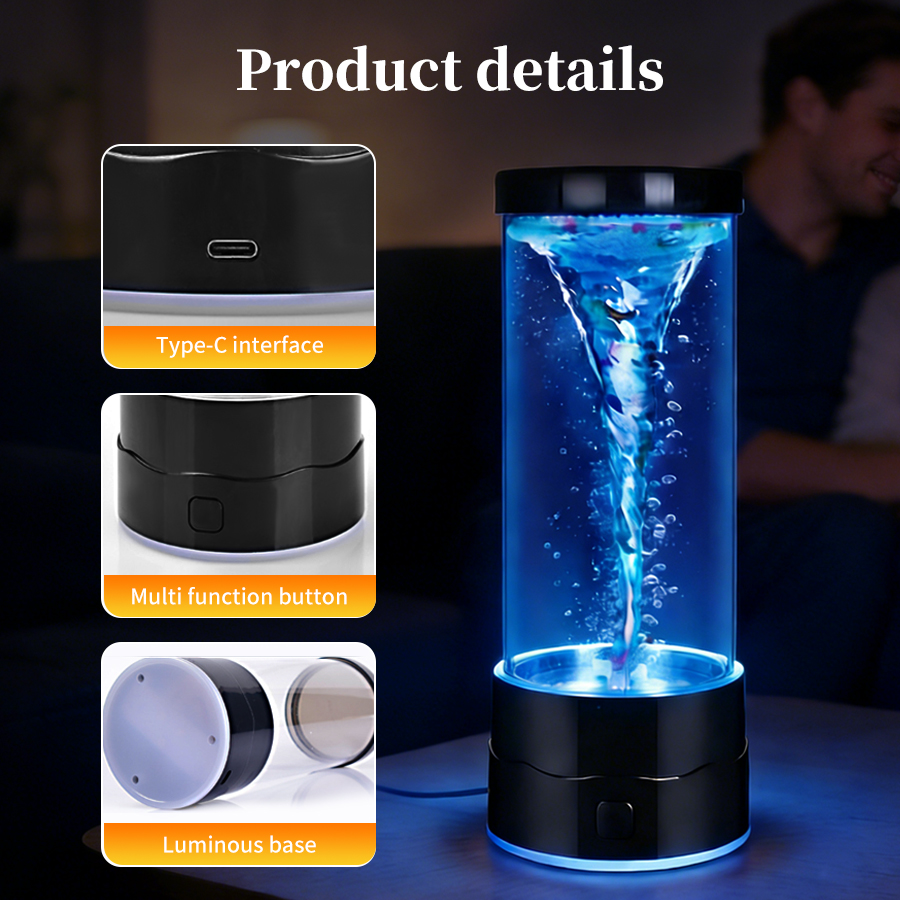 Creative LED Tornado Night Lig - Colour Changing Bulb recension och pris