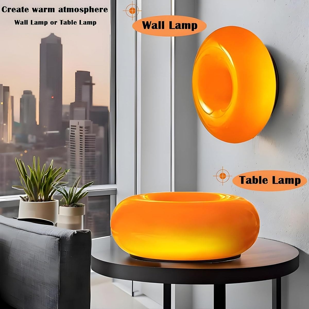 Nordic Donut Lamp Bauhaus Medi - Mushroom Table Lamp recension och pris