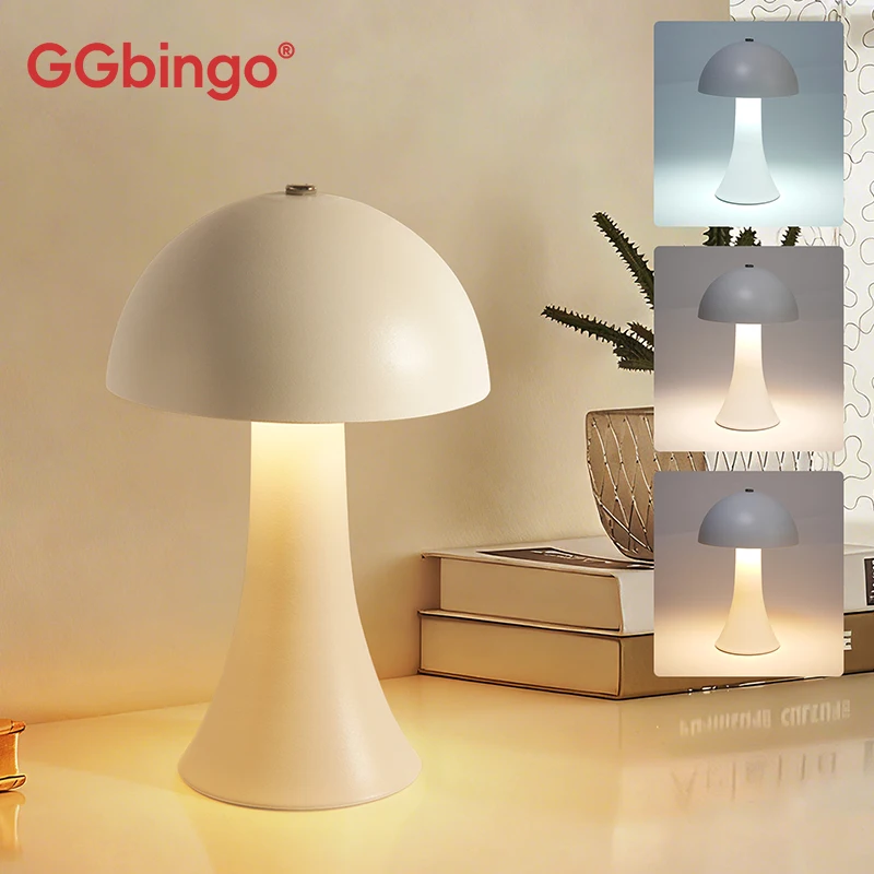 GGbingo Rechargeable New LED T - Mushroom Table Lamp recension och pris