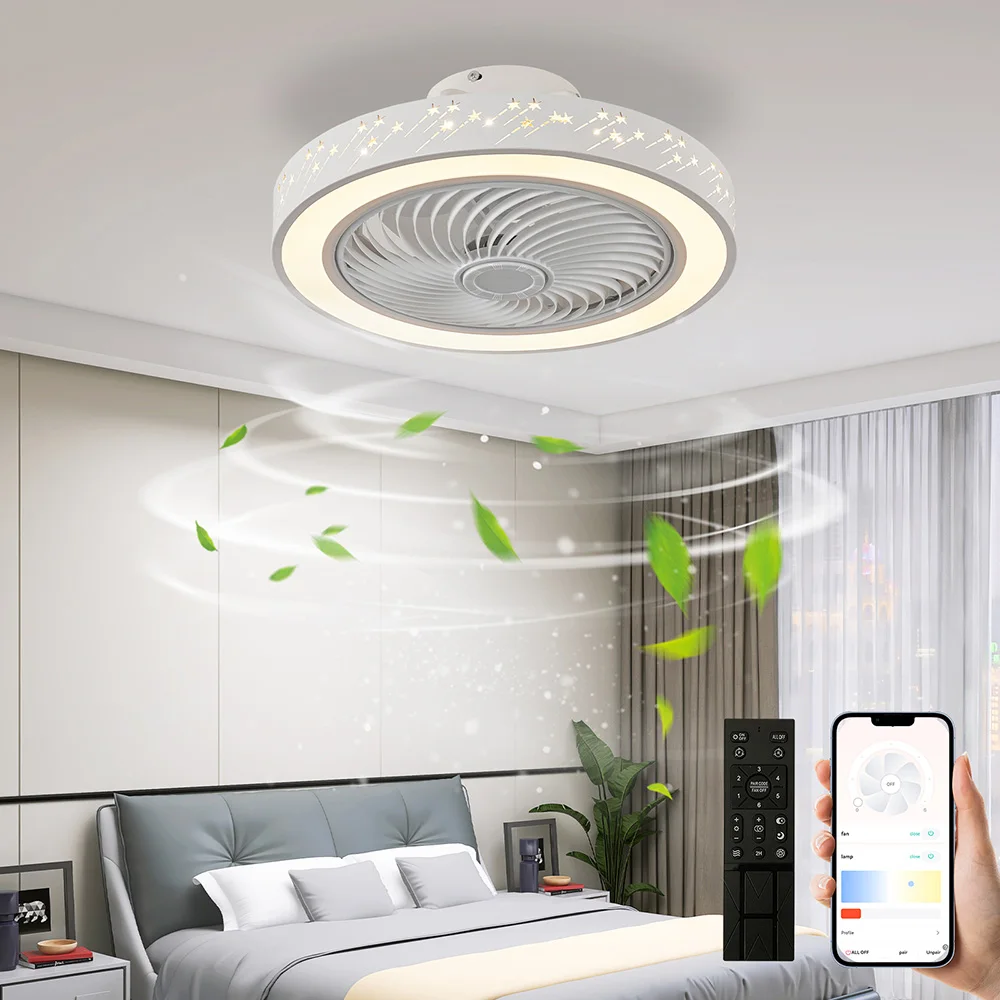 Smart App ceiling fan 46CM fan - Decor Lighting Ceiling Fans recension och pris