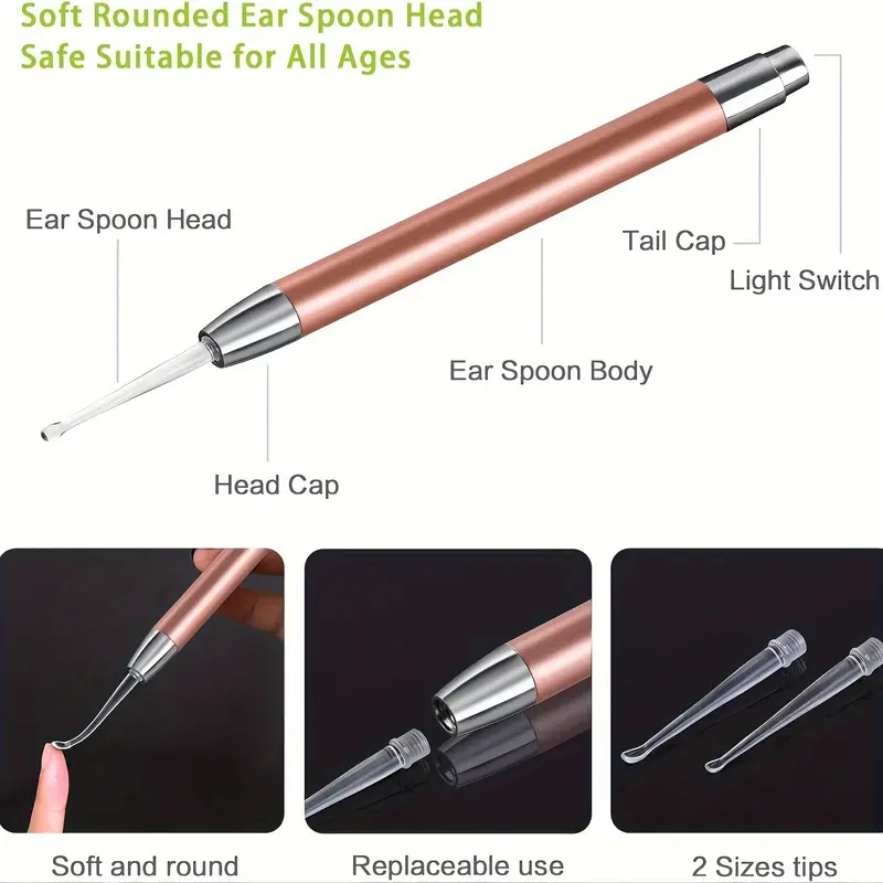 Stainless Steel Luminous Ear S - Lighting Visual recension och pris
