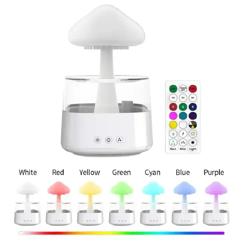Cloud And Raindrop Humidifier  - Mushroom Table Lamp recension och pris