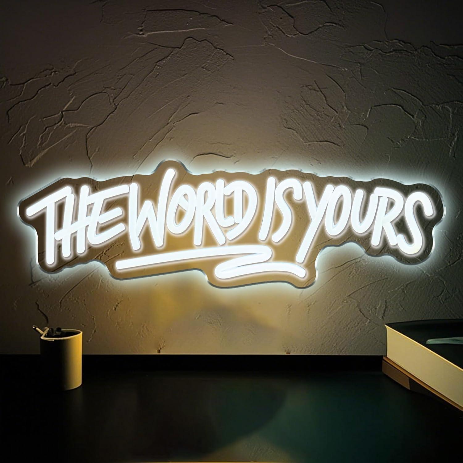 The World is Yours Neon Sign U - Lighting Decor For Wedding recension och pris