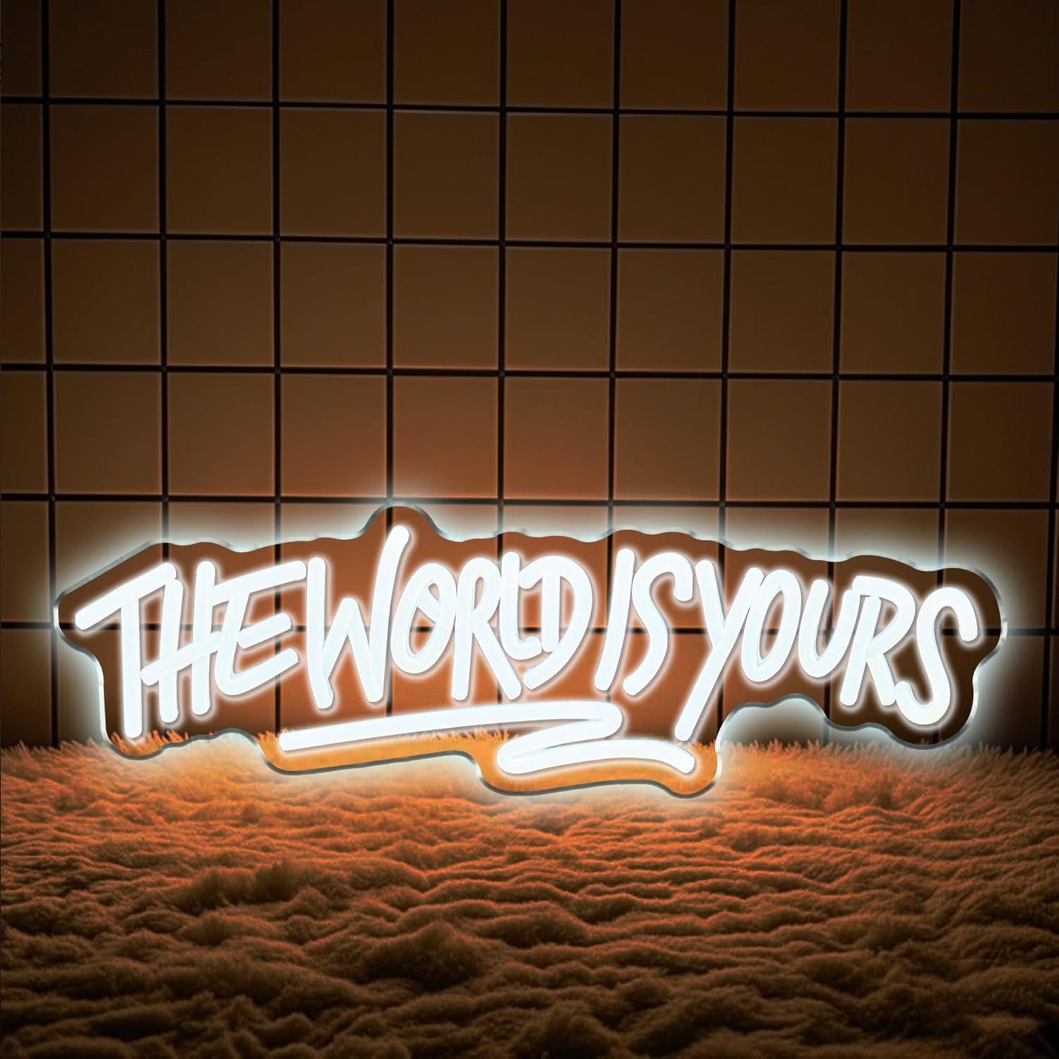 The World is Yours Neon Sign U - Lighting Decor For Wedding recension och pris