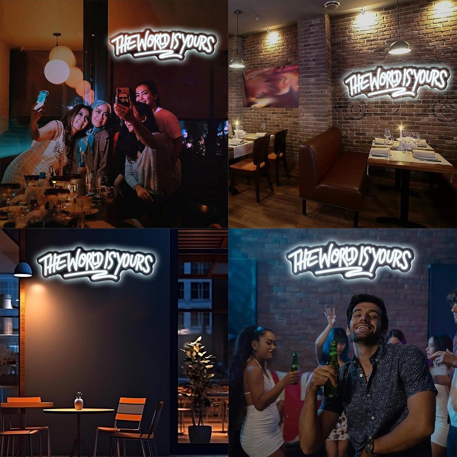 The World is Yours Neon Sign U - Lighting Decor For Wedding recension och pris