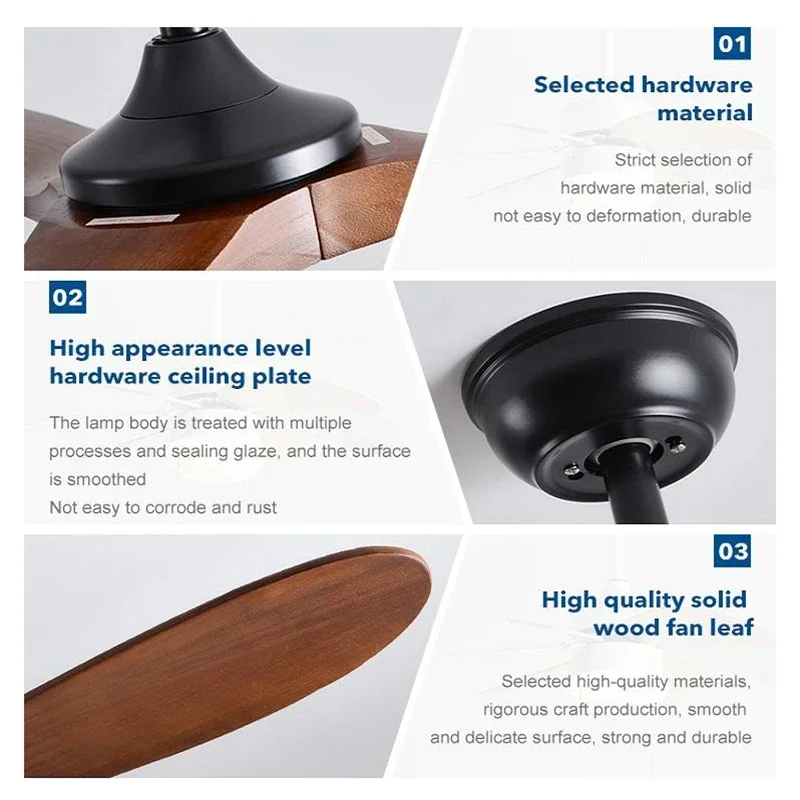 42 52 60in Ceiling Fan Wood In - Decor Lighting Ceiling Fans recension och pris