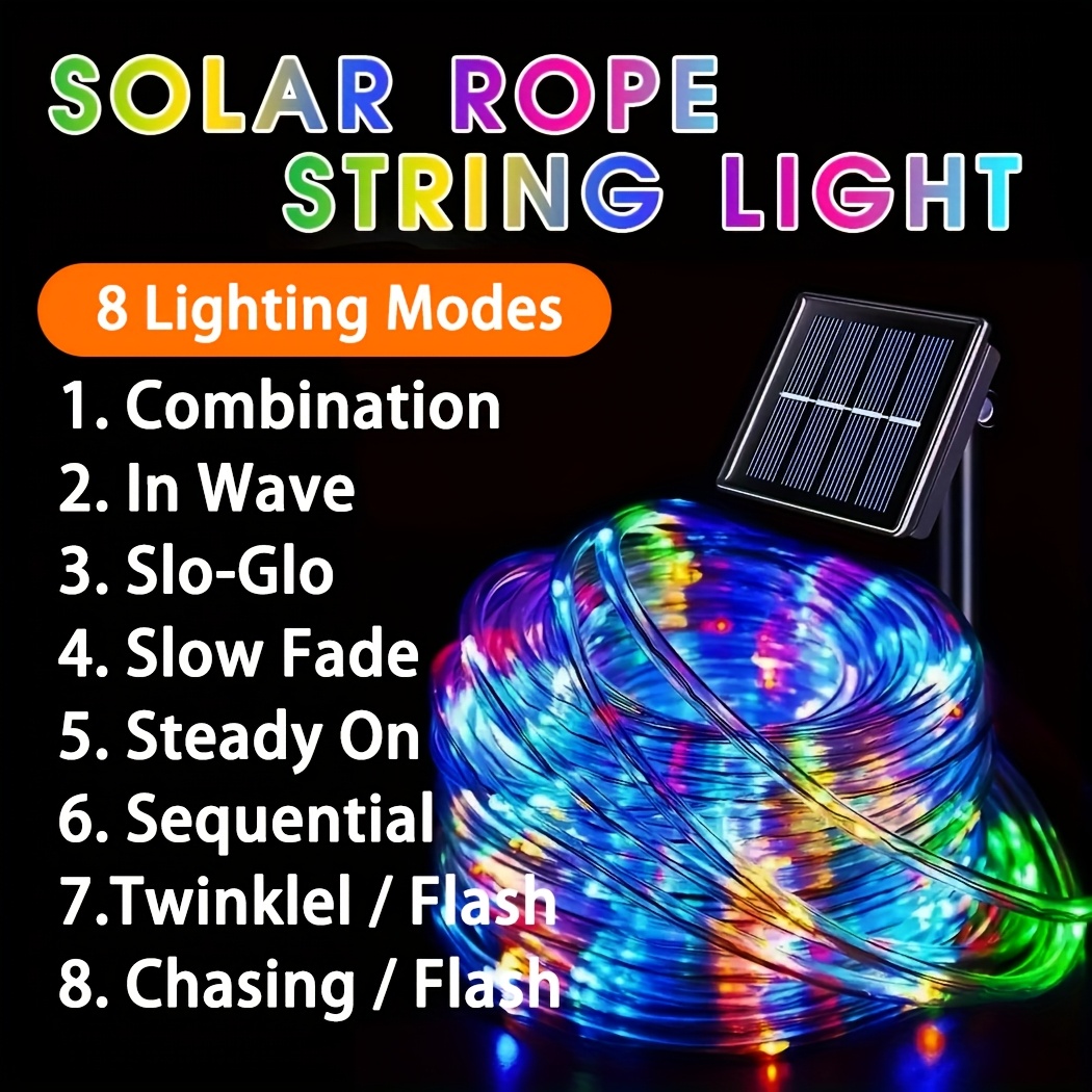 Outdoor Solar LED Fairy Lights - Outdoor Lighting Wedding Decor recension och pris