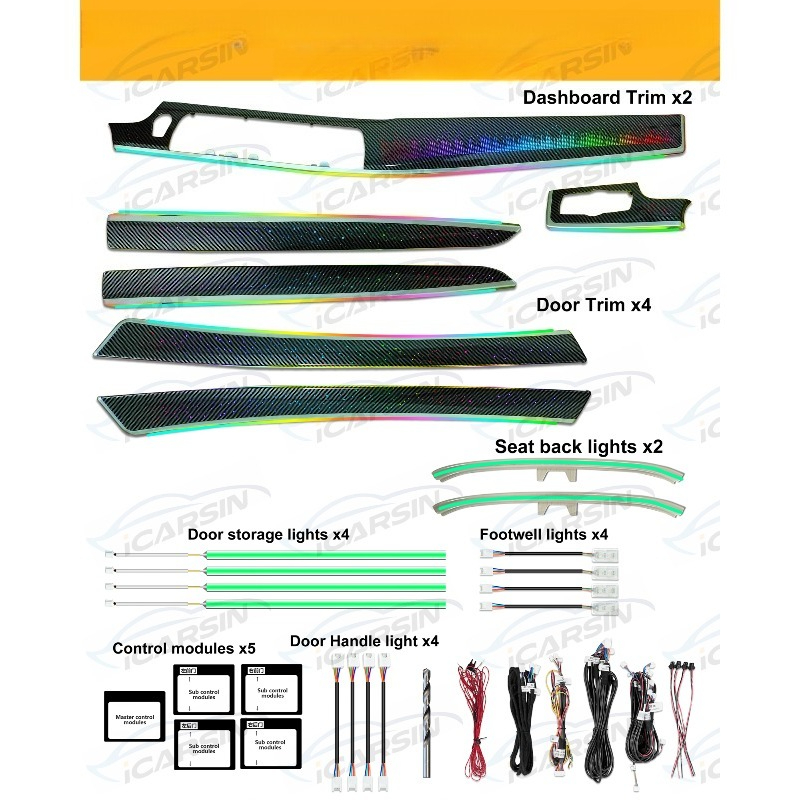 Dashboard Embedded 64 Color Dy - Ambient Led Strip recension och pris