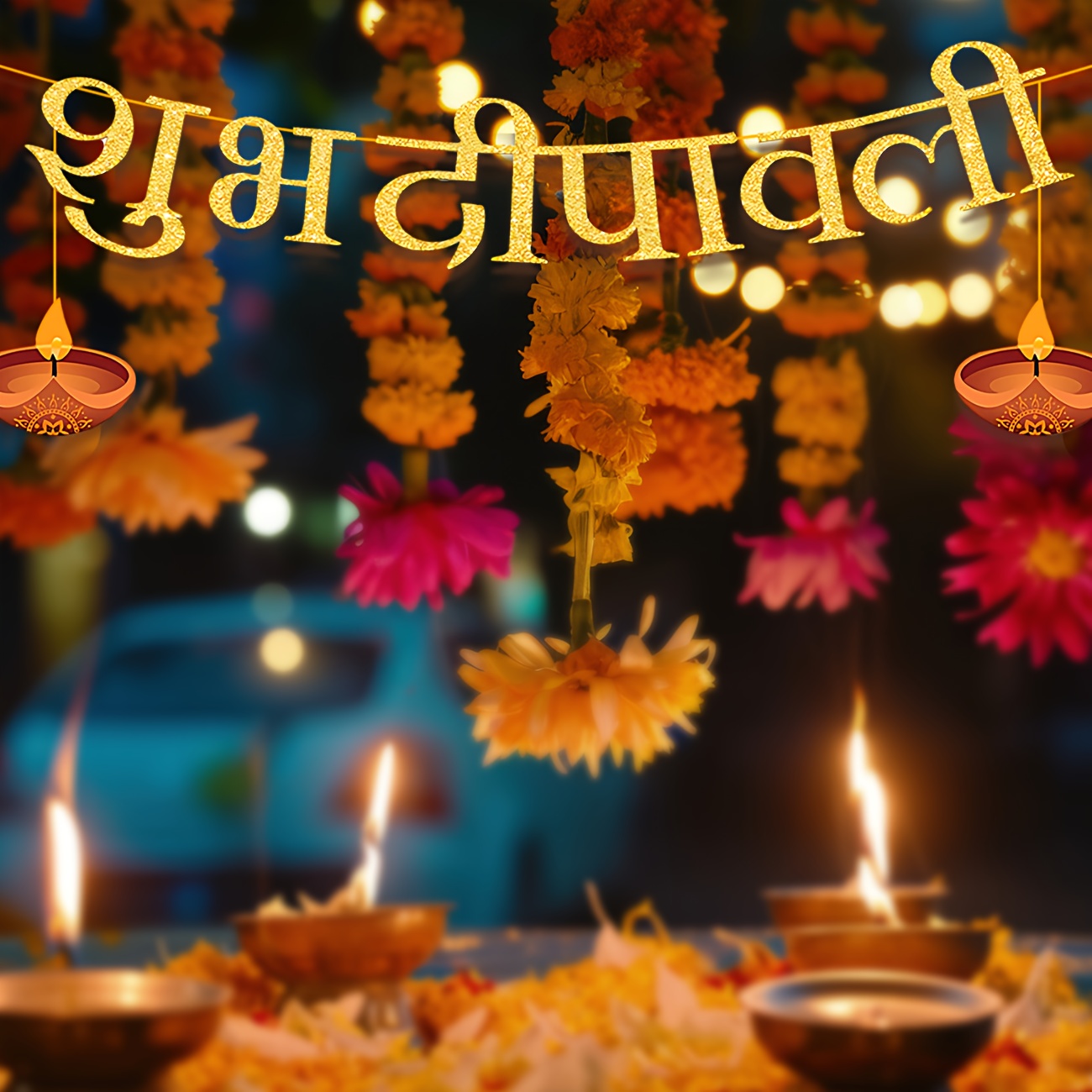 Diwali Party Decorations Happy - Lighting Decoration For Diwali recension och pris