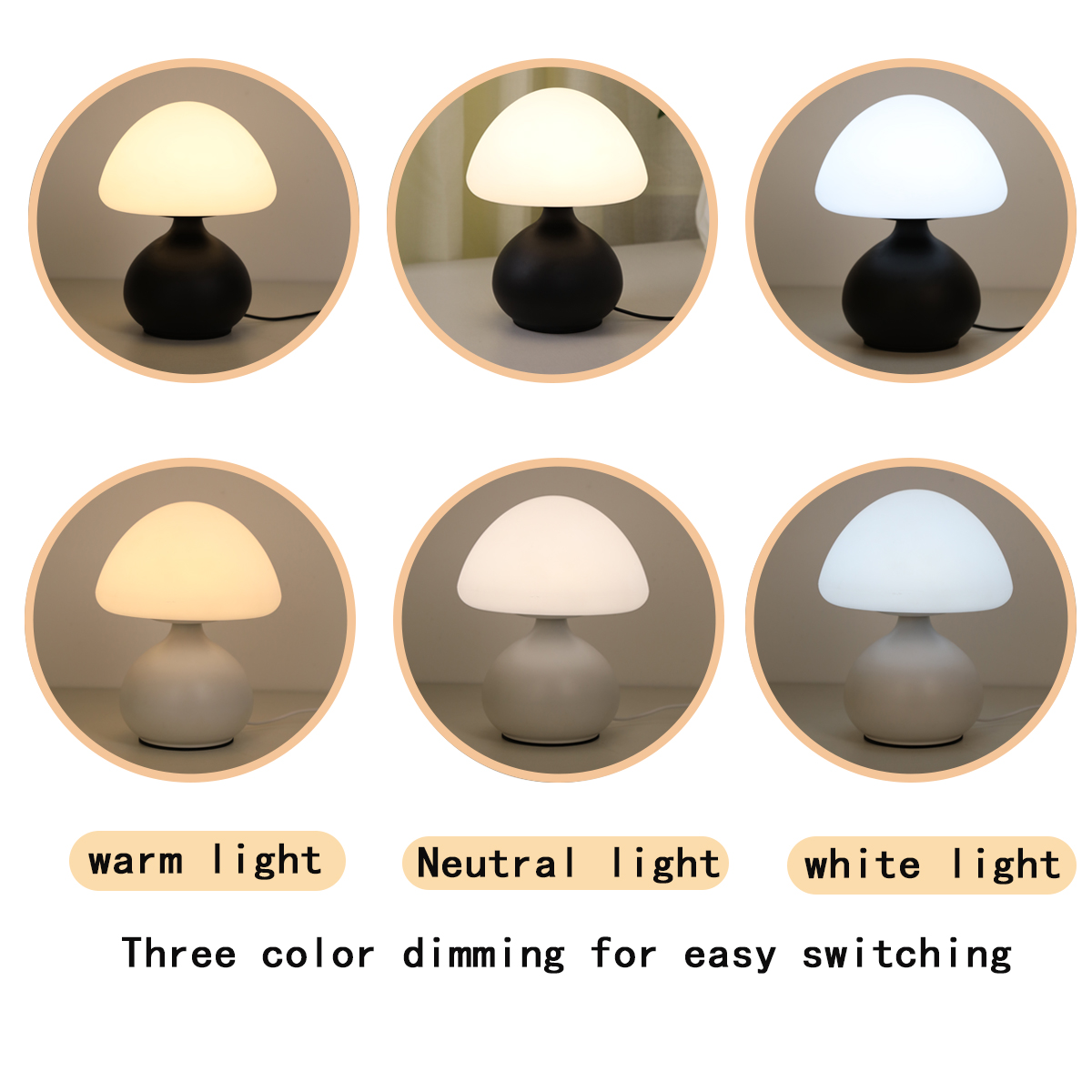 Mini Mushroom Bedside Lamp Tou - Mushroom Table Lamp recension och pris