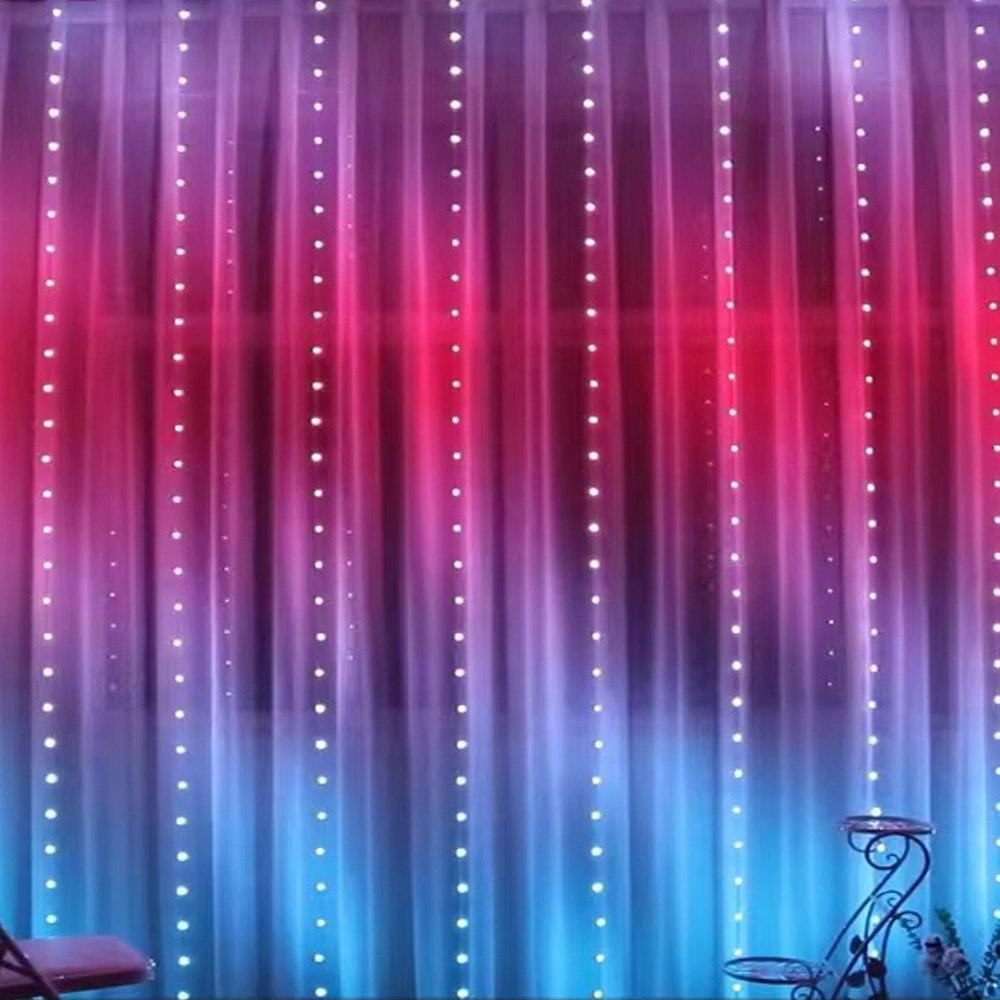 3M RGB Smart LED Curtain Light - Lighting Decor For Wedding recension och pris