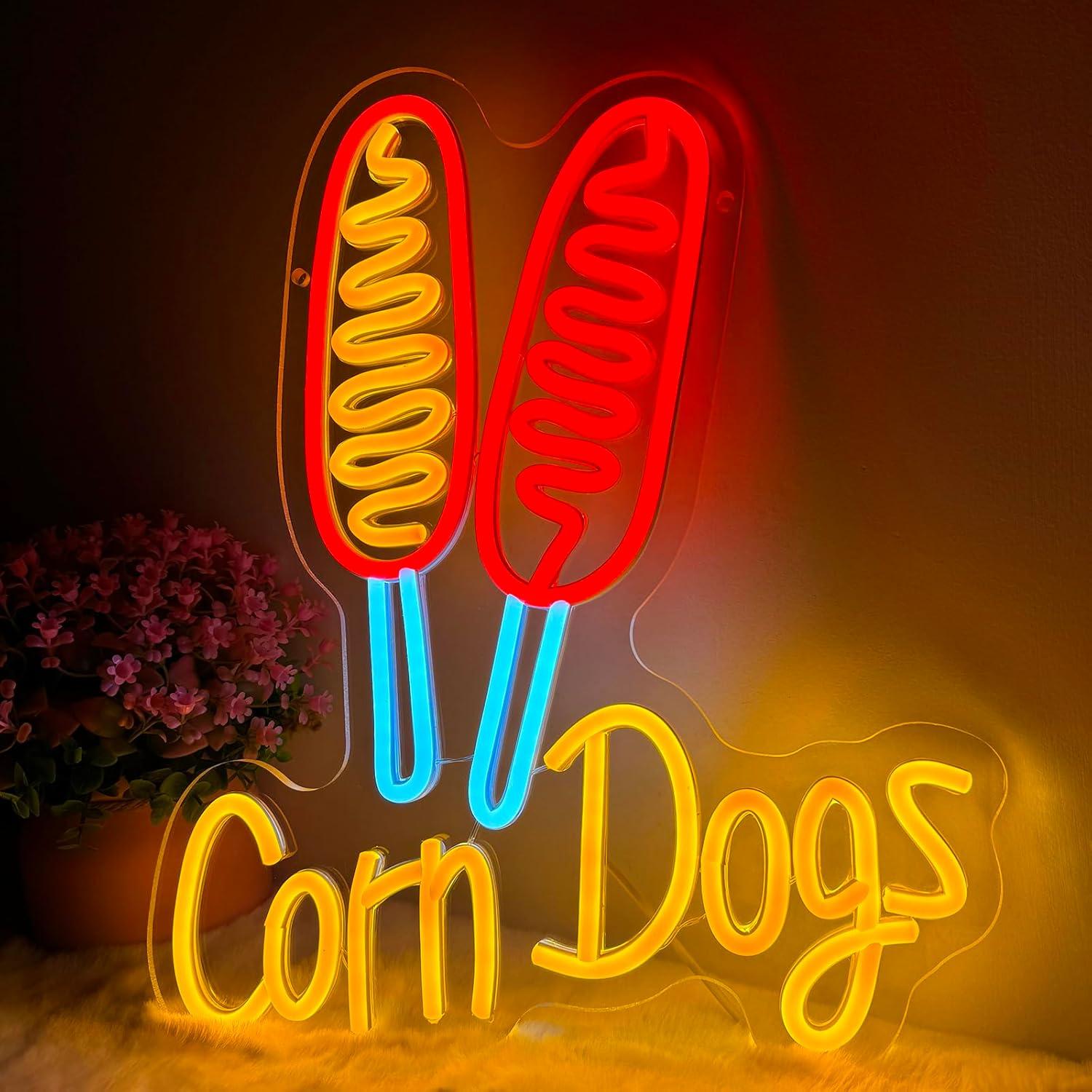 Corn Dog Neon Sign Snack USB D - Lighting Decor For Wedding recension och pris