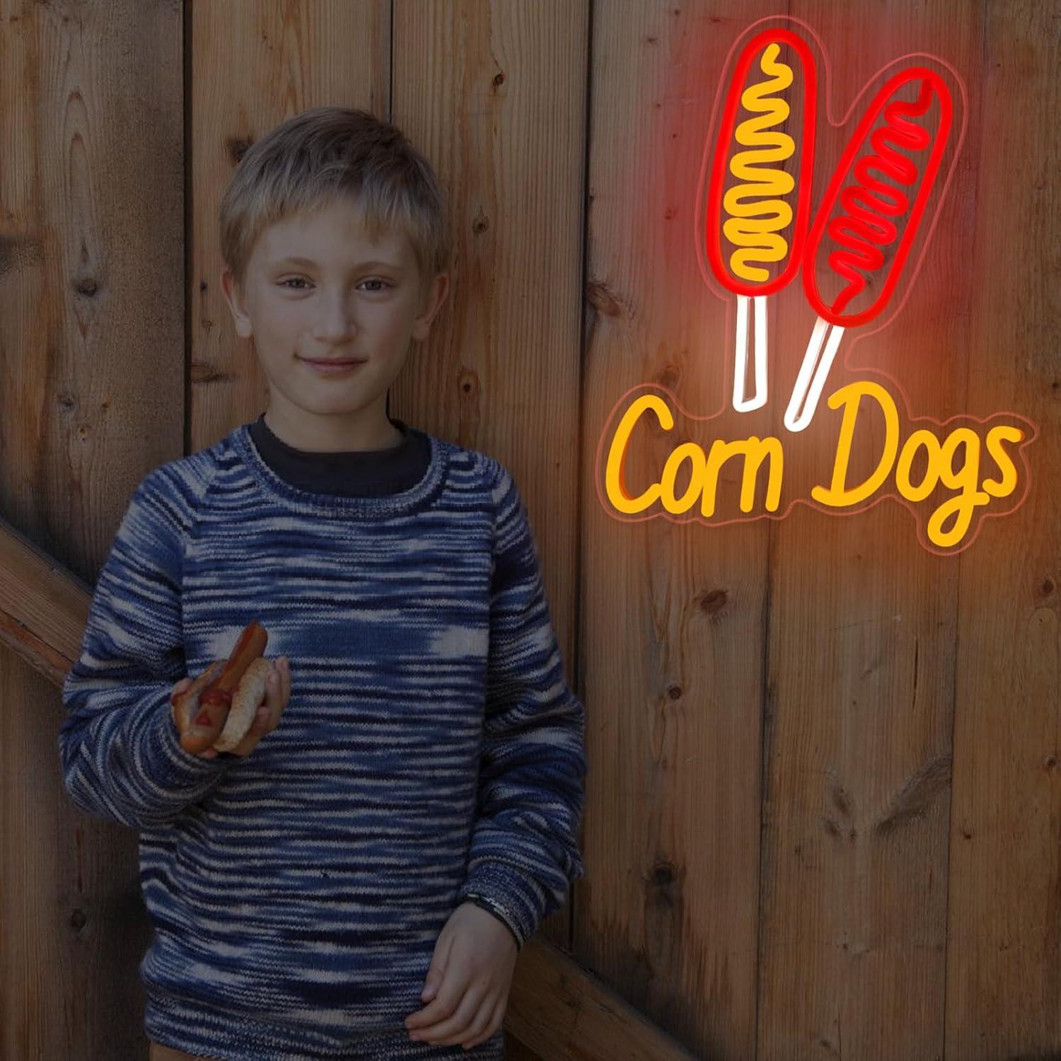 Corn Dog Neon Sign Snack USB D - Lighting Decor For Wedding recension och pris