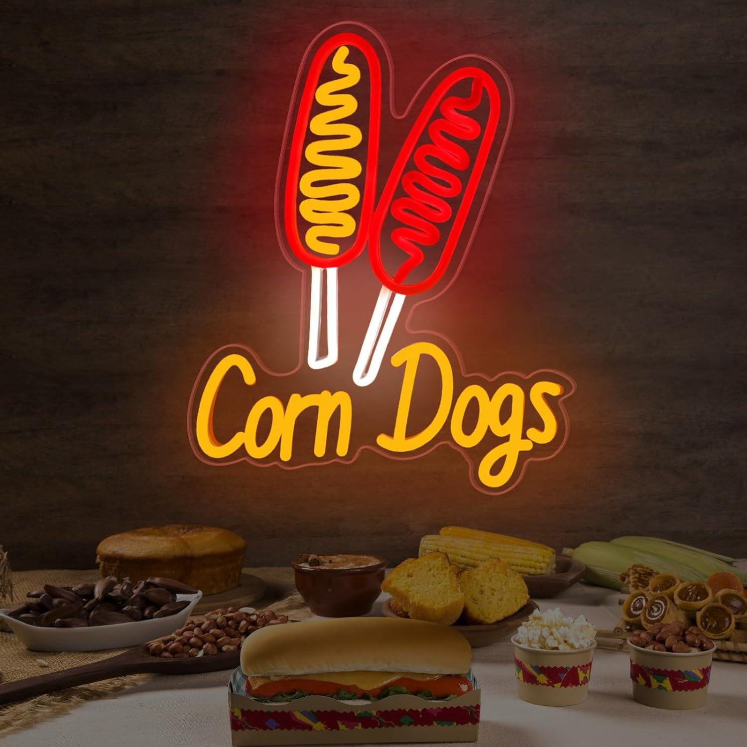 Corn Dog Neon Sign Snack USB D - Lighting Decor For Wedding recension och pris