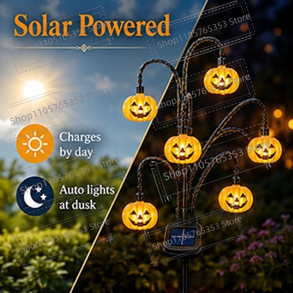 Halloween Solar Lantern Outdoo - Lighting Tree Decor recension och pris