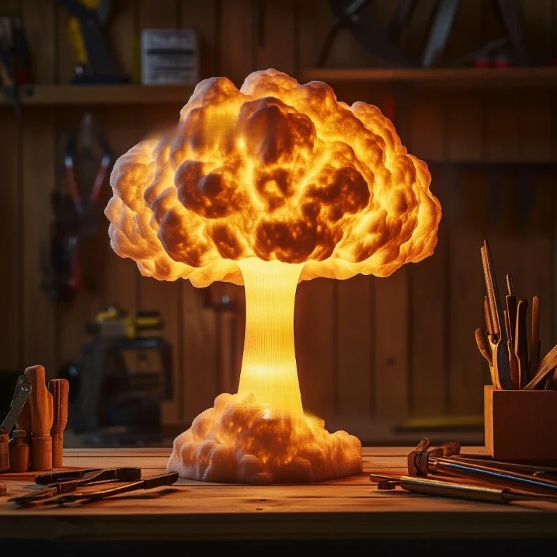 USB Powered Atomic Mushroom Cl - Mushroom Table Lamp recension och pris