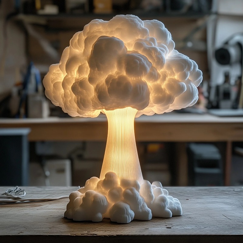 USB Powered Atomic Mushroom Cl - Mushroom Table Lamp recension och pris